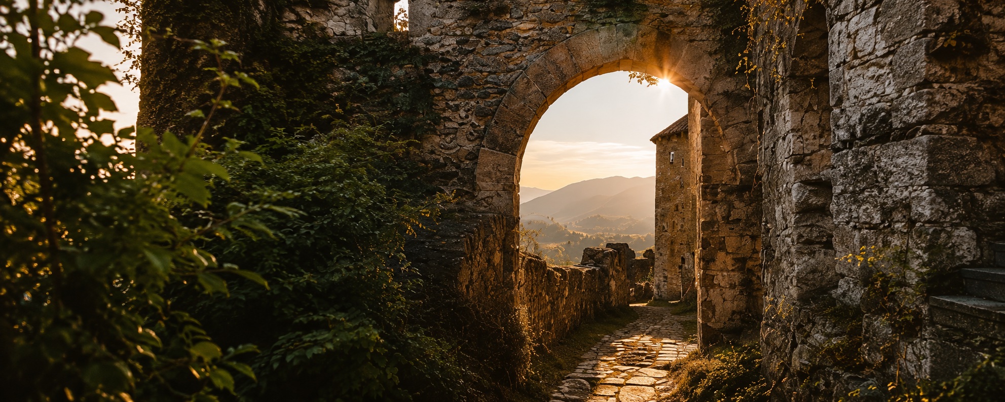 Burgtor in der Abendsonne